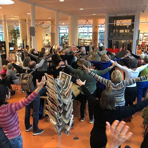 Morgensang på biblioteket