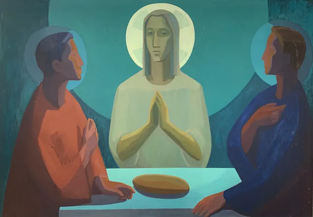 Elvin Eruds fresko Emmaus